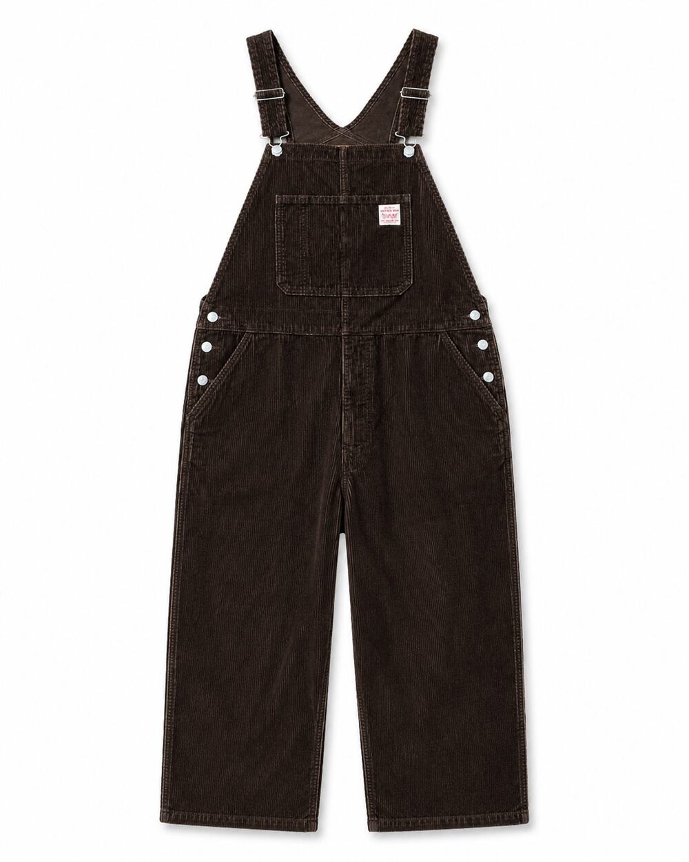 Levis Red Tab Corduroy Overalls Mens XL Brown 100% Cotton Workwear Loose Fit NWT
